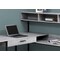 Monarch Specialties Computer Desk, Home Office, Corner, Storage Drawers, L Shape, Work, Laptop, Metal, Grey, Black I 7160 - alternate 4